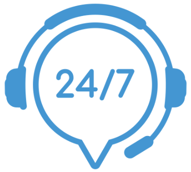 Picture of a headset with a talk bubble. The talk bubble has a headset on. Picture of a headset with a talk bubble. The talk bubble has a headset on.